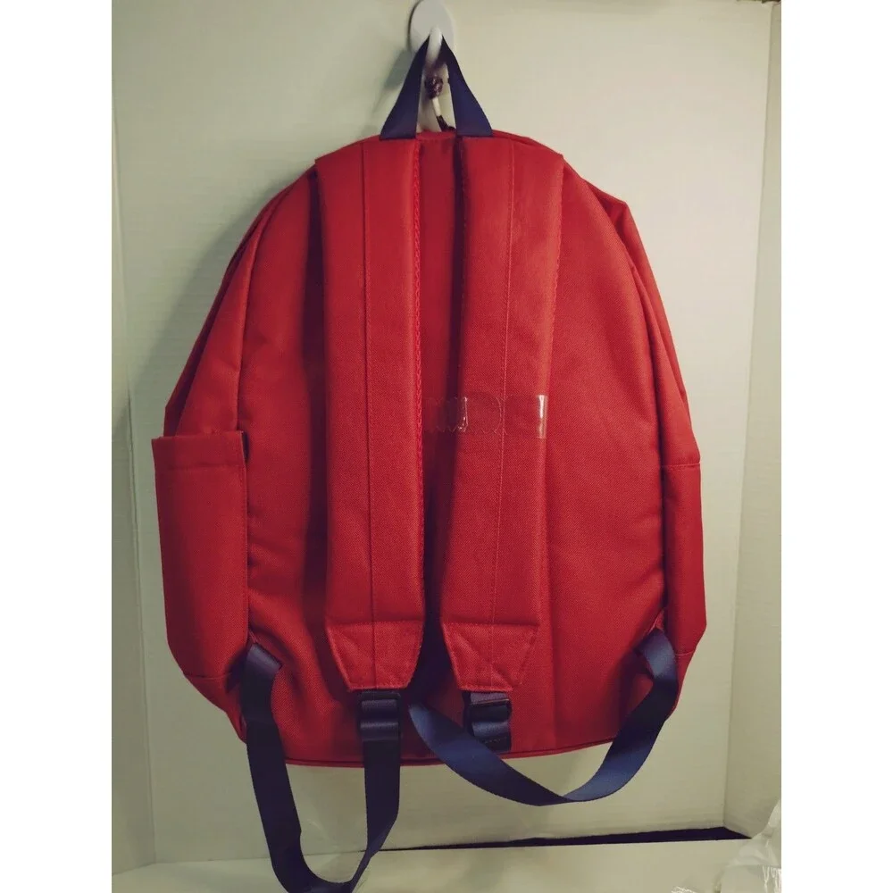 U.S. Polo Assn. Red Solid Unisex Kids Backpack Logo Zip, Pockets, Adjustable